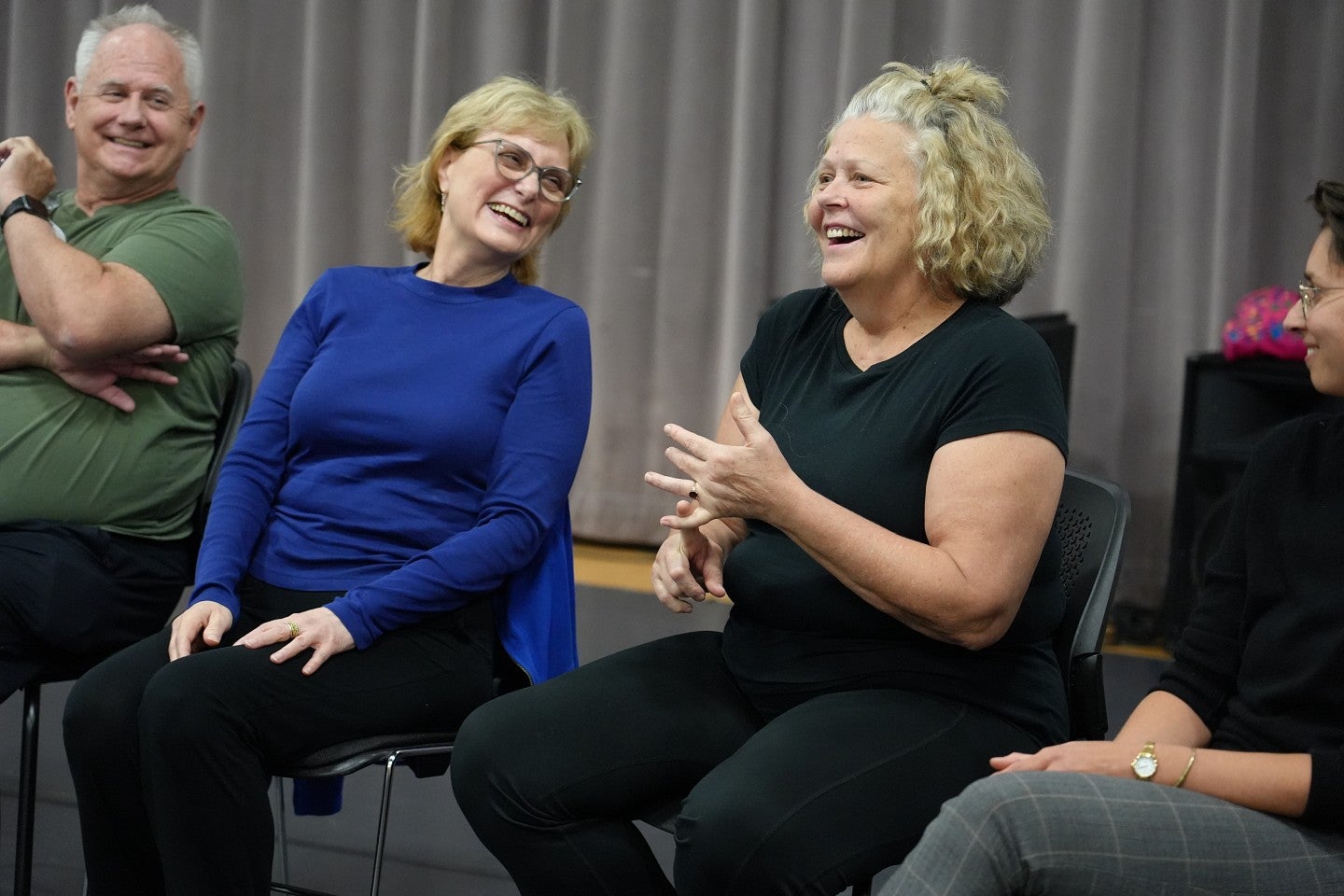 patty and rita laugh